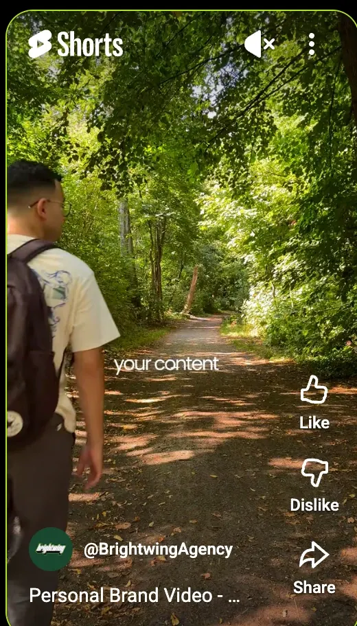 Brightwing short-form personal brand video